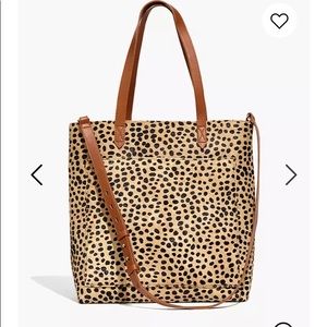 Madewell Medium Transport Tote Cheetah Print